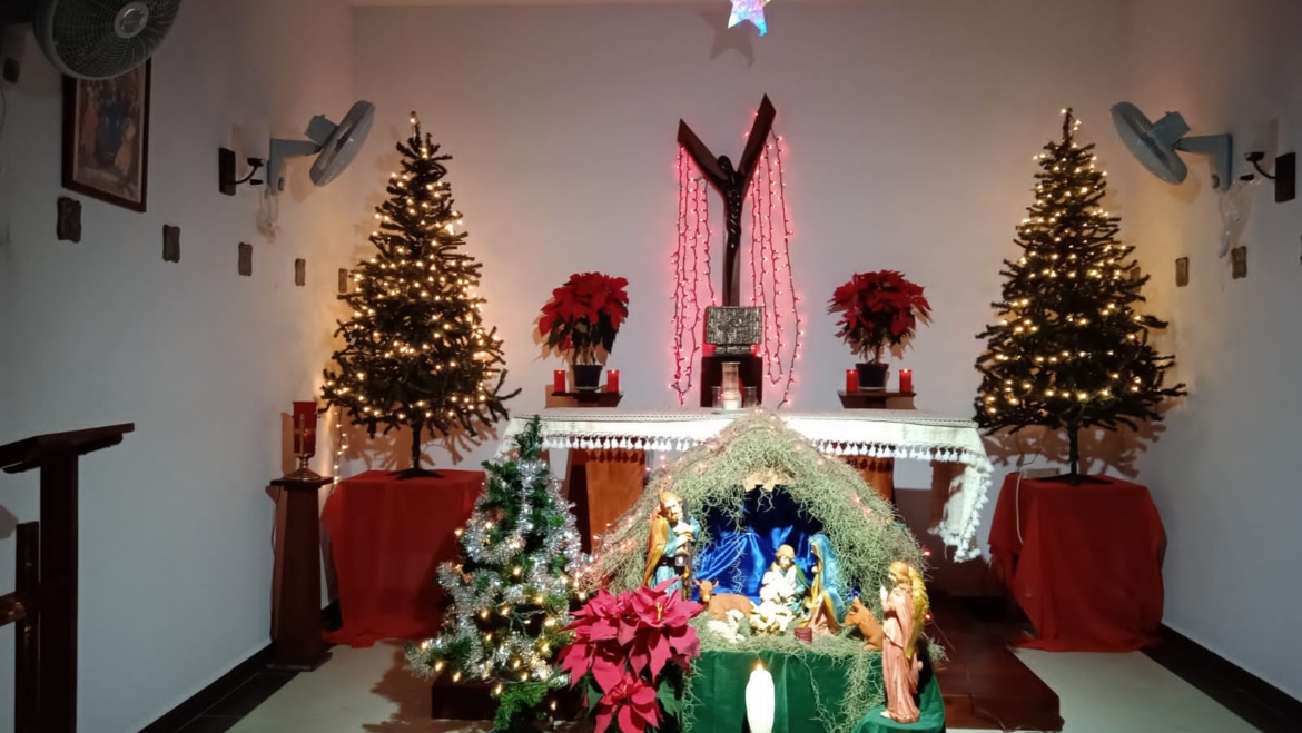 Pallottine Missionary Celebrates Christmas with a Nativity Scene